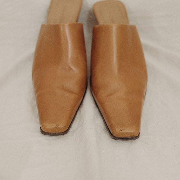Vintage Enzo Angiolini Leather Heel Mules - Picture 6 of 6